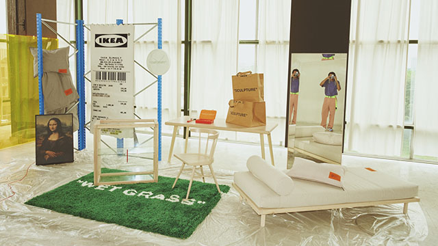 イケア × ヴァージルアブロー マルケラッド IKEA レシートラグマット