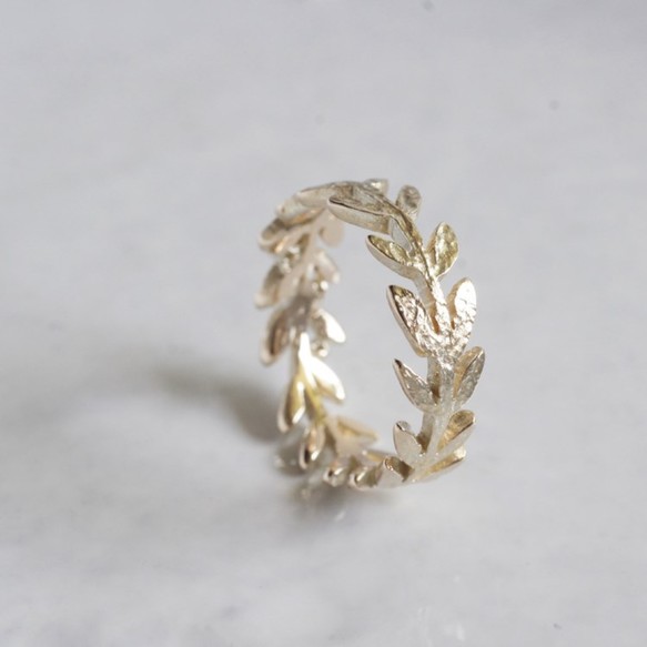 Olive leaf ring {R066K10}