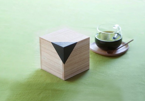 桐CUBEコーヒーキャニスター 200g クロ
