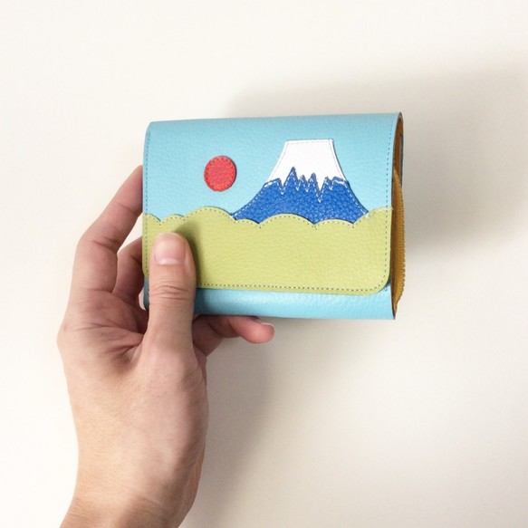 色が選べる　お札が別の富士山財布
