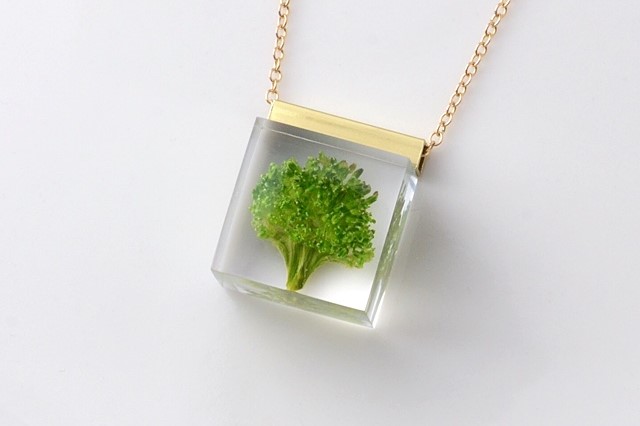ブロッコリーのネックレス 14kgf(野菜, レジン, 送料無料)