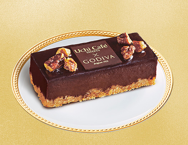 【ローソン】Uchi Café×GODIVA3周年記念商品。Uchi Café×GODIVA ショコラケーキ(6月16日発売)