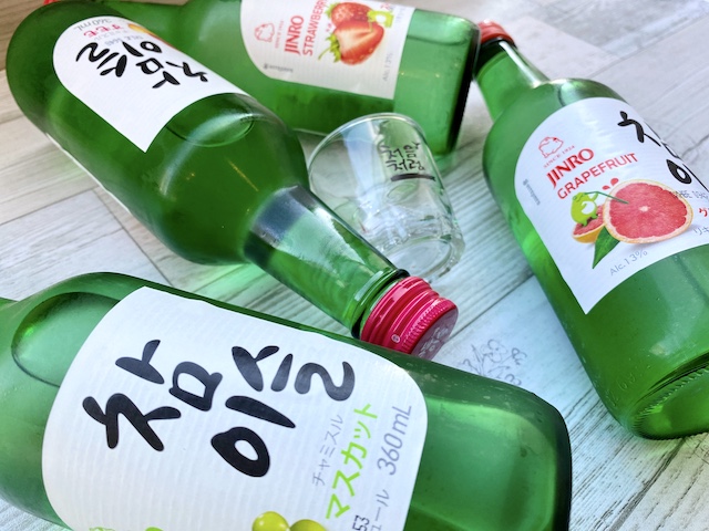 【韓国焼酎】韓国ドラマでよく見る緑の瓶のお酒「チャミスル」を飲んでみた！