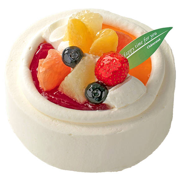 【4月～6月限定】苺と柑橘のスフレチーズデコレーション 14cm