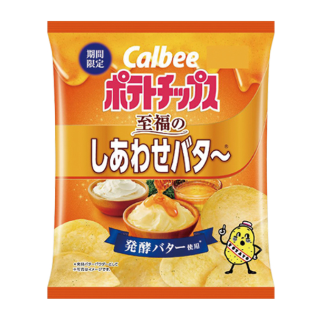 ファミリーマート カルビー ポテトチップス至福のしあわせバタ~