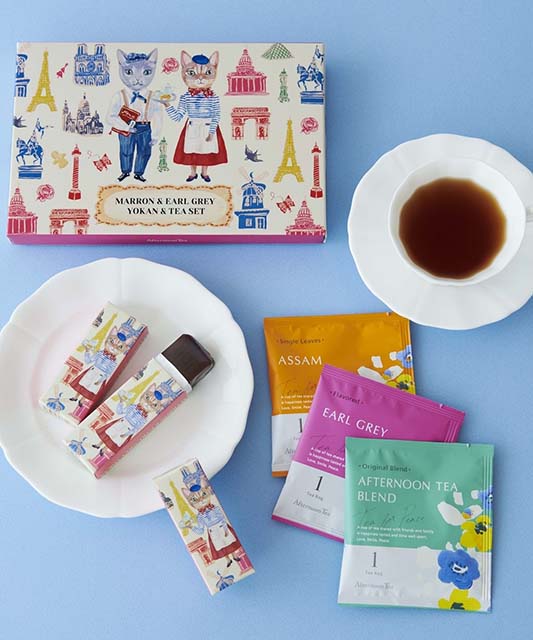 【Afternoon Tea】栗＆アールグレイ羊羹と紅茶のセット/Afternoon Tea TEAROOM/ナタリー・レテ