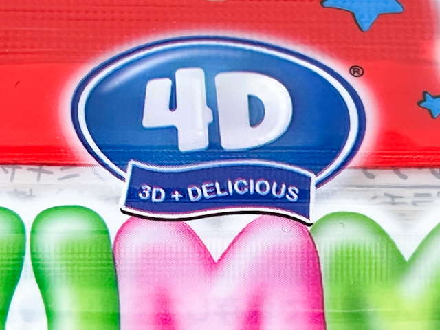 「3D＋DELICIOUS」で「4D」なんです