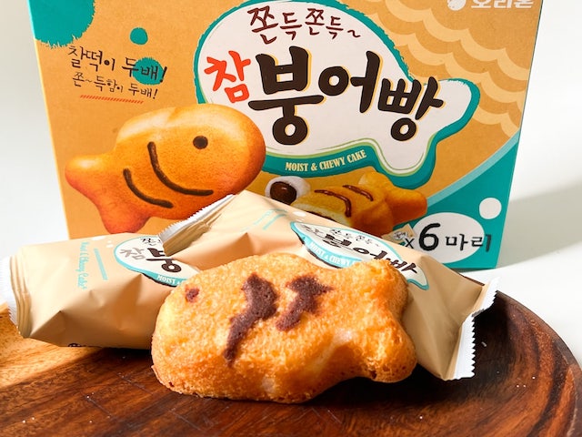 韓国お菓子実食ルポ たい焼きみたいなスポンジケーキ チャムブンオパン イエモネ