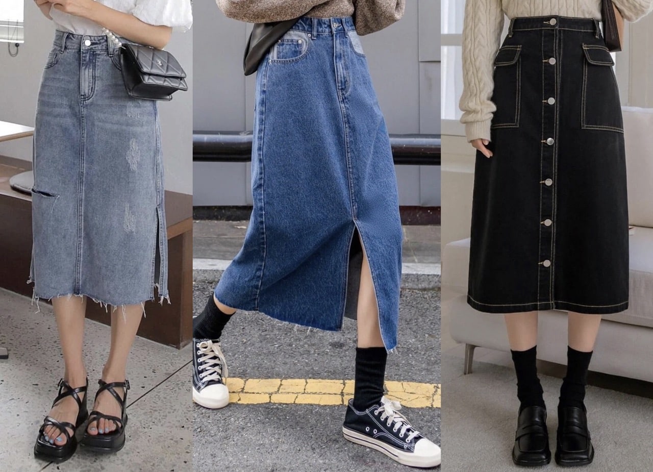 SHEIN】3,000円以下で買える「ロングデニムスカート」6選!口コミあり イエモネ SHEIN 可愛い 夏 ロングワンピ♪
