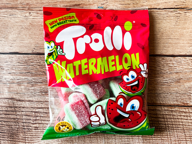 「ウォーターメロン」は、ドイツのお菓子メーカー「Trolli（トローリ）」が販売するグミ