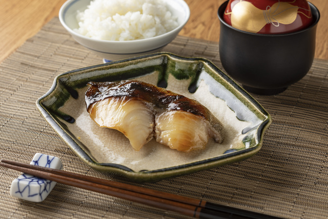 京都の旅館「こうろ」の西京味噌漬け　お魚の切り身