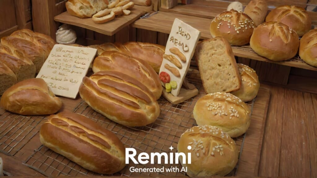 広島で話題のベーカリー「グラマーペイン」のパンを「Remini（レミニ）」で粘土加工した写真