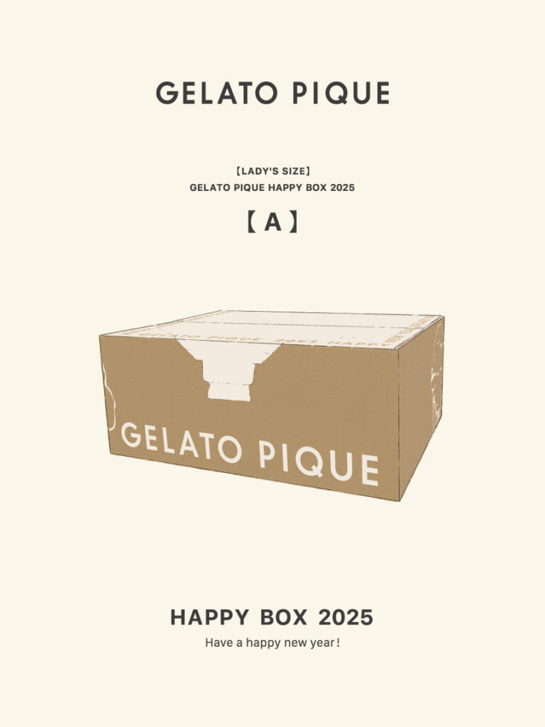 gelato pique（ジェラートピケ）「【LADY'S SIZE】GELATO PIQUE HAPPY BOX 2025＜A＞」のパッケージデザイン