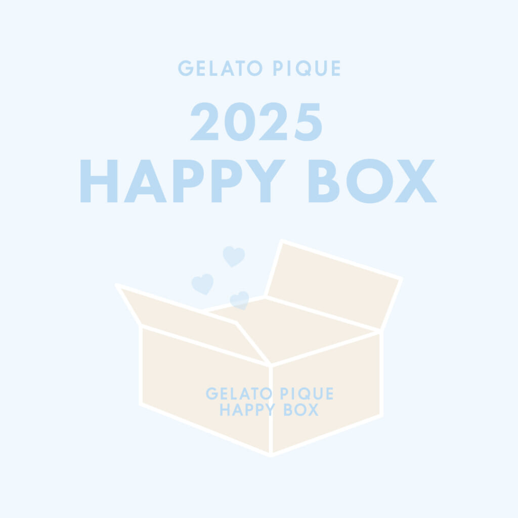 gelato pique（ジェラートピケ）2025年福袋「HAPPY BOX 2025」のロゴデザイン