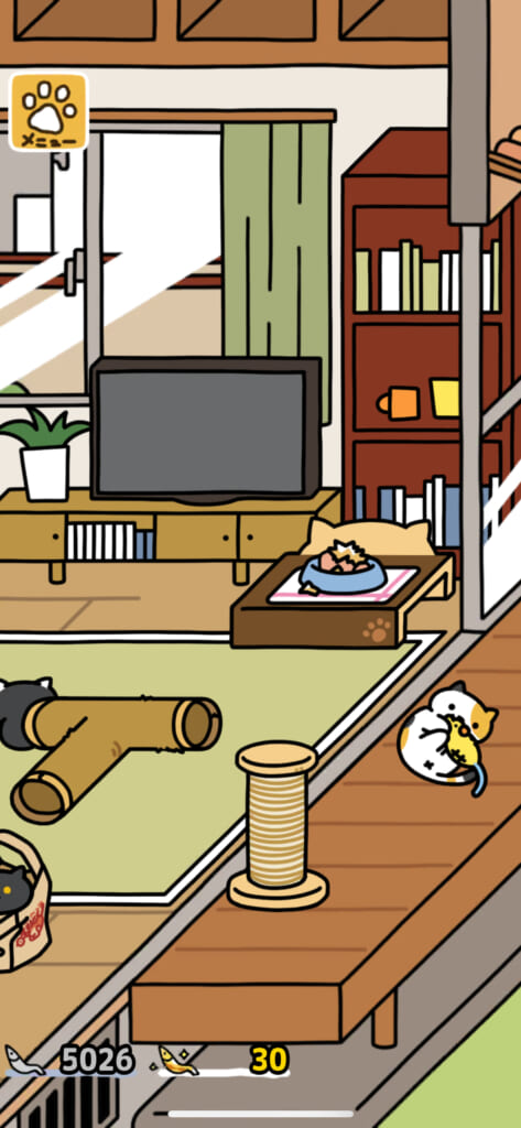 「ねこあつめ2（にゃー）」のお部屋の画像