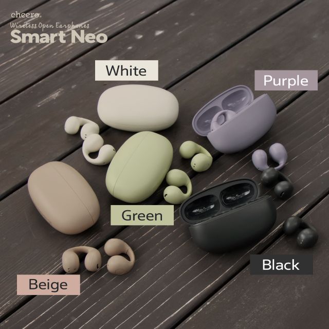 「cheero Wireless Open Earphones Smart Neo」5色