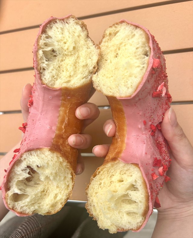 ストロベリーチョコレートテキサス 断面