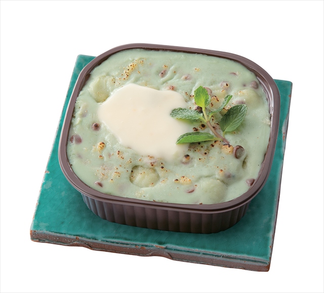 チョコミント&クリームチーズのポテトニョッキグラタン