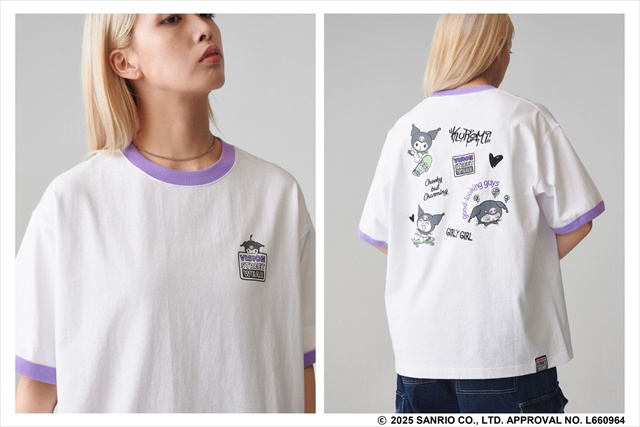 ハローキティ、クロミ、バッドばつ丸とストリートブランド
「VISION STREET WEAR」のコラボTシャツ