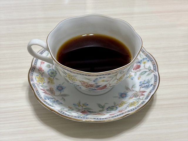 ドリップコーヒー 出来上がり 接写