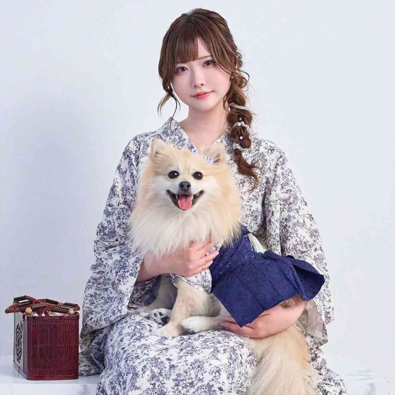 セパレートトワルドジュイ浴衣　トワルドジュイペット袴