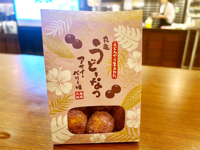 『丸亀うどーなつ アサイーベリー味』パッケージ