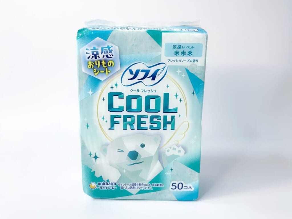 ソフィ「涼感おりものシート COOL FRESH®(クールフレッシュ)」のパッケージ