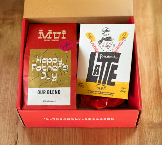 MUI コーヒーギフト チョコ入り 宣材写真