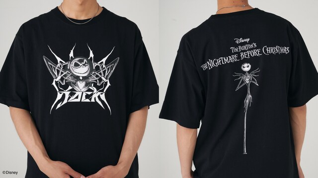 ナイトメアー・ビフォア・クリスマス 「Rockstyle Tee」 6,490円(税込)