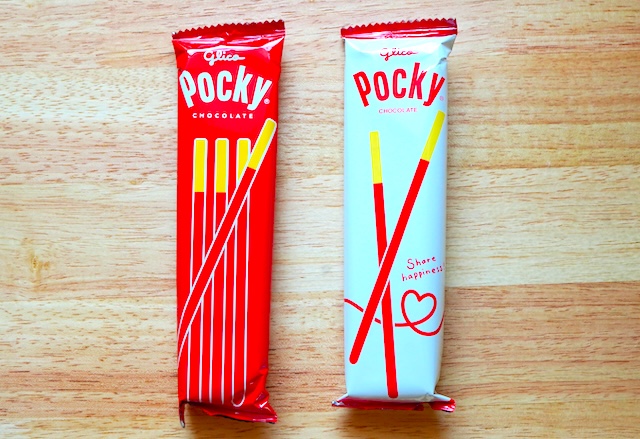 【新旧食べ比べ】ポッキーが10年ぶりにリニューアル！どこが変わった？おいしさを深掘りしてみた　新旧ポッキー　中袋　比較