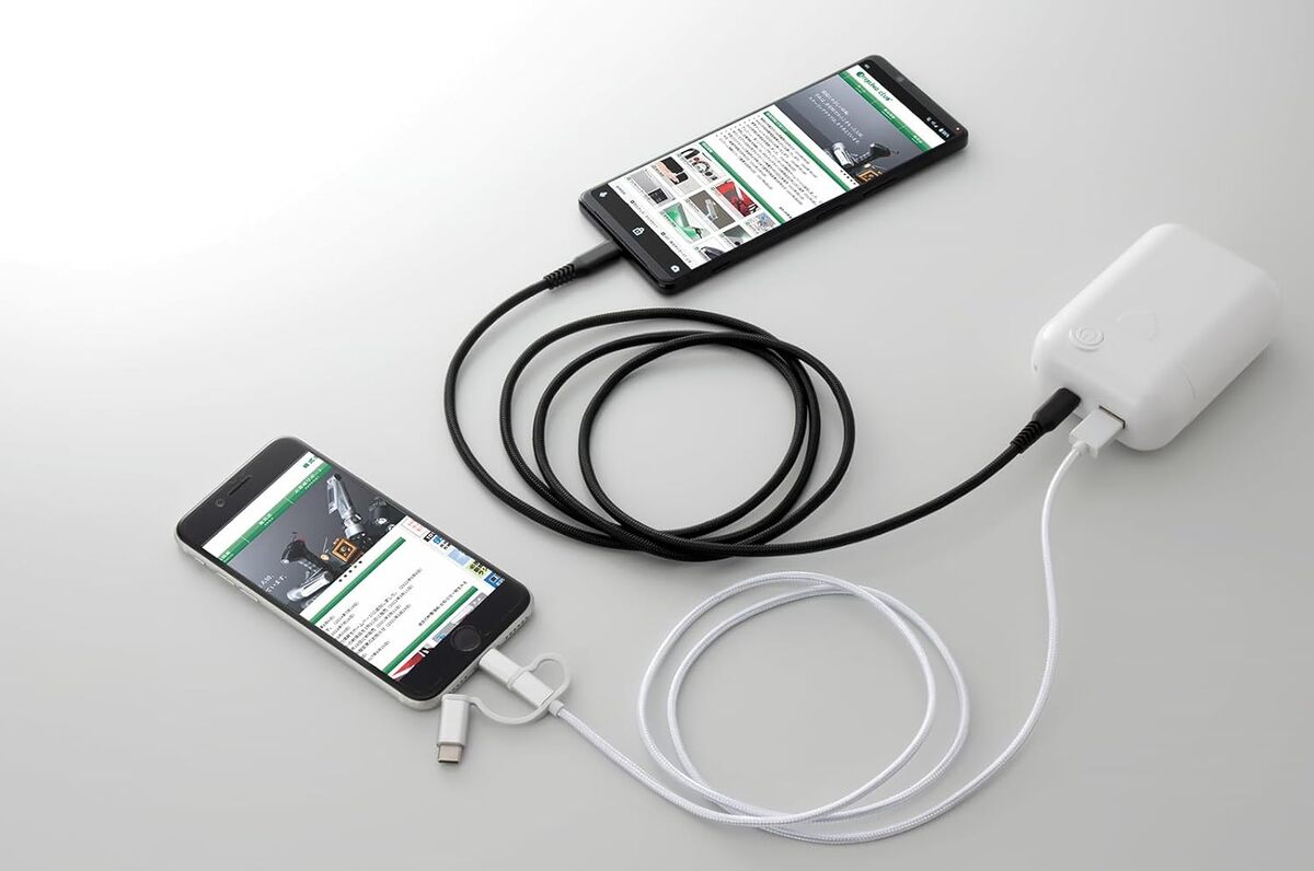 2ポート乾電池スマホ充電器シリーズ　アイキャッチ用