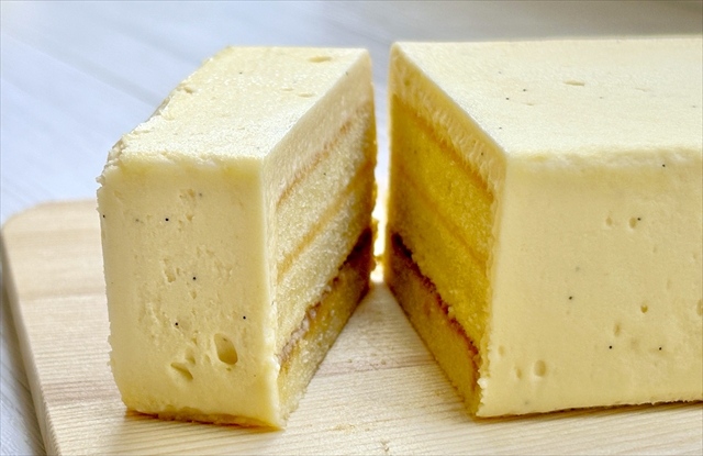 「北海道バターケーキ」フェルム ラ・テール美瑛 断面