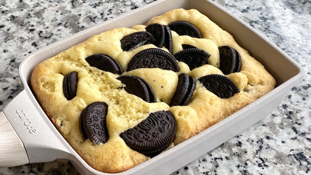 オレオ角マフィン 卵焼き器レシピ できあがり1