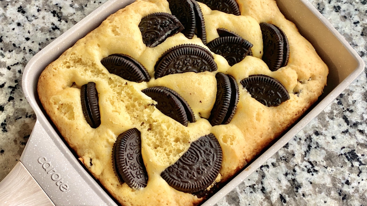 オレオ角マフィン　卵焼き器レシピ　できあがり4