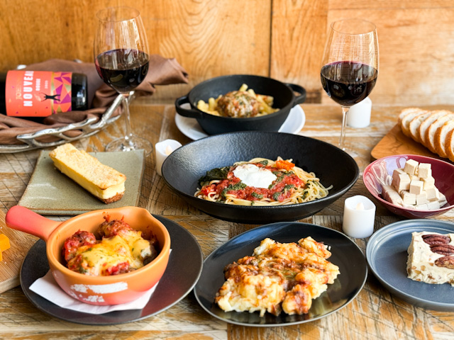 テーブルに並んだ」立冬フェア」の商品