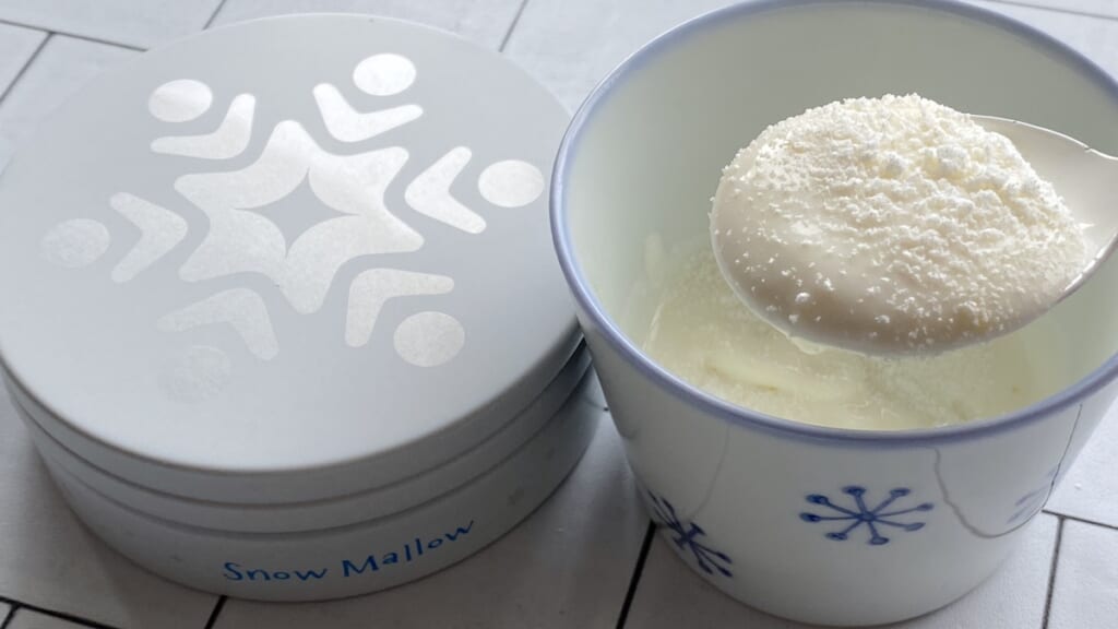 カンロ　スノーマロウ　アレンジレシピ　粉雪ヨーグルト