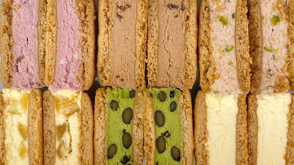 北のごちそう「バターチーズサンド」フェルム ラ・テール 美瑛 断面並び