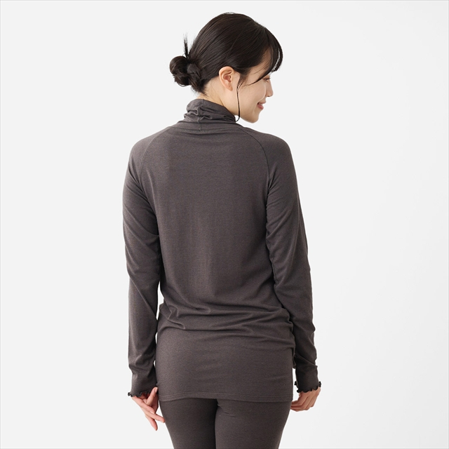 H 保湿綿混ナイトインナータートルネック