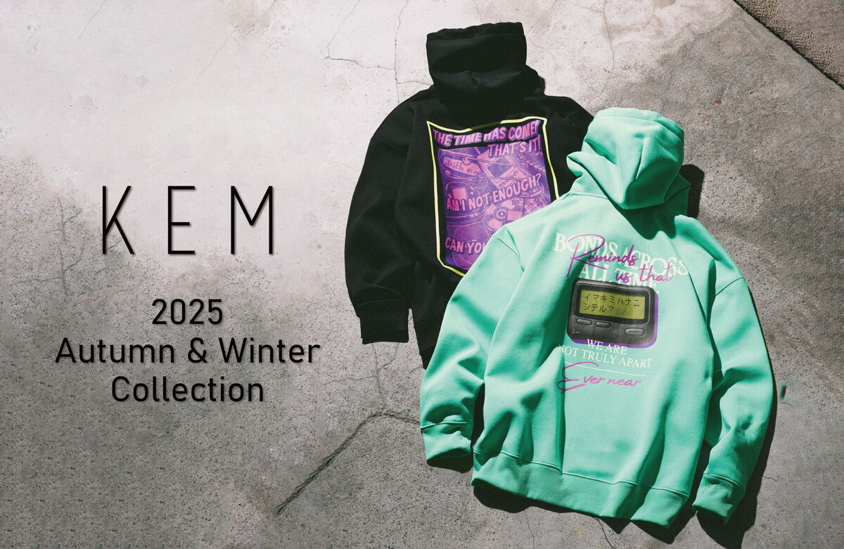 「KEM」と 「niko and ...」のコラボレーションアイテム フーディー2種新発売