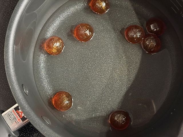 カンロ飴を加熱