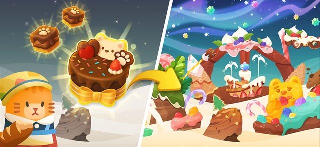 マージキャット：キャットピアパズル　ゲームイメージ