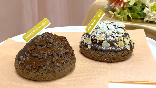 ミスド　ゴディバ　 コラボ　2026『Mister Donut×GODIVA』ミスタードーナツ　トリュフショコラをイメージしたトリュフショコラドーナツ生地