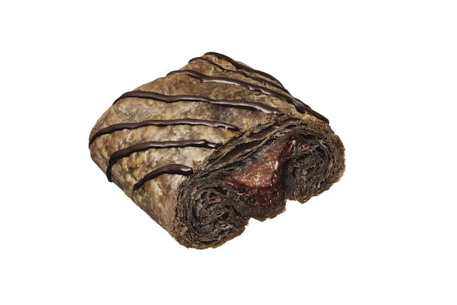 ミスド　ドゥショコラパイ　断面