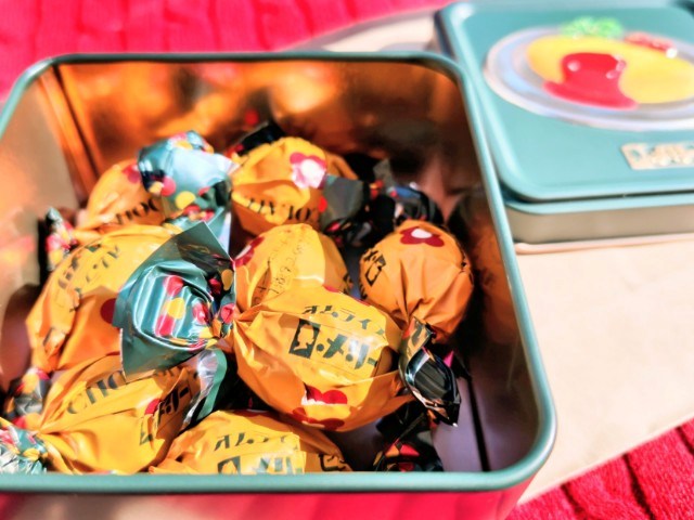 メリーチョコレート・（2026年バレンタイン）はじけるキャンディチョコレート。「オムライス缶」2