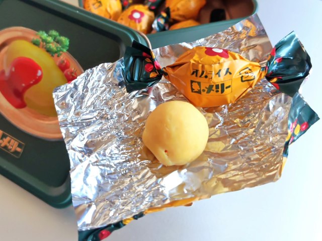 メリーチョコレート・（2026年バレンタイン）はじけるキャンディチョコレート。「オムライス缶」4