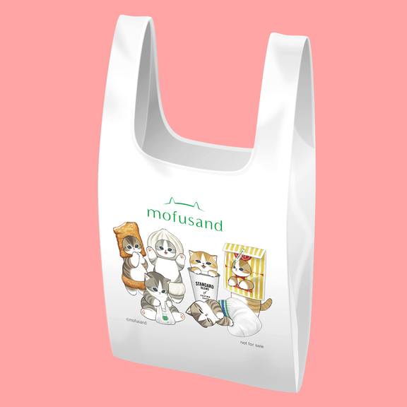 「mofusand 2026コラボ　描き下ろし　マルシェバッグ」