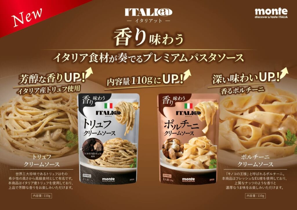イタリアットパスタソース2種リニューアル