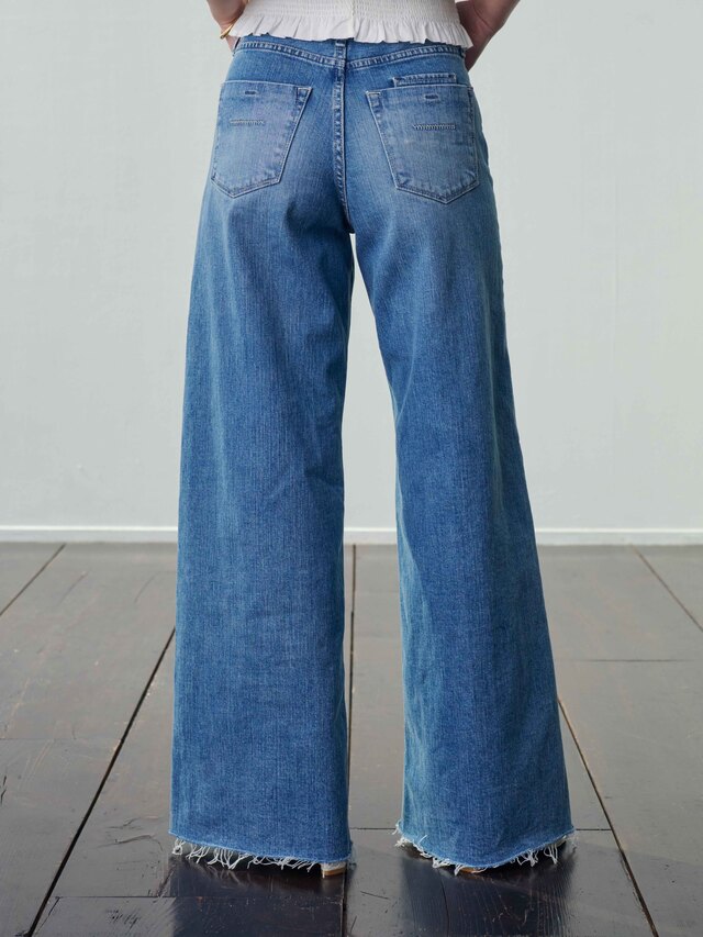 LYDIA -wide flare- #Cutoff Light Blue3