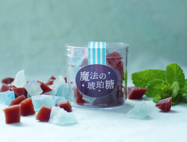 魔法の琥珀糖　「チョコ×ミント」