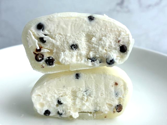 雪見だいふく チョコサクサクの断面